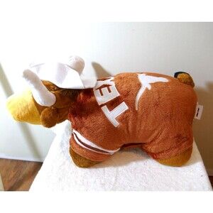 Texas Longhorns Bevo 18" University of Texas UT NCAA Mascot Plush Pillow Pet